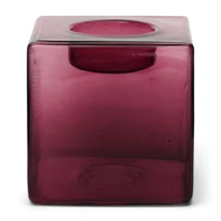 Waxinelichthouder Pia H8 cm burgundy