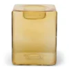 Waxinelichthouder Pia light H10 cm yellow
