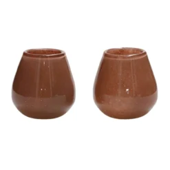 Waxinelichthouder Tasman XS Elite brown - set van 2