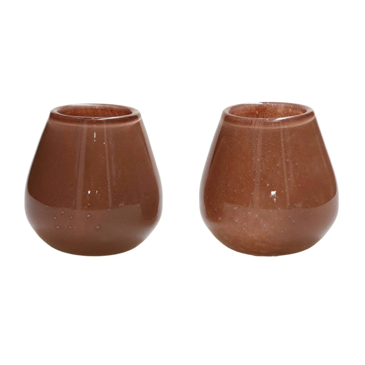 Waxinelichthouder Tasman XS Elite brown - set van 2