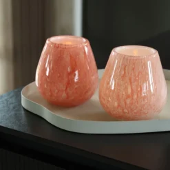 Waxinelichthouder Tasman XS Elite pink - set van 2