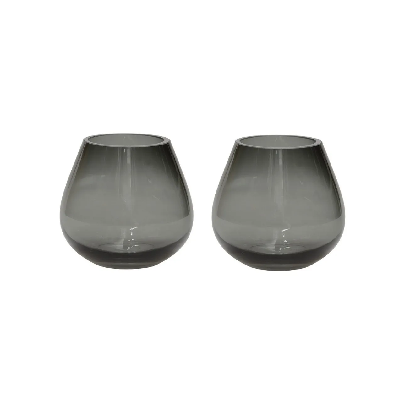 Waxinelichthouder Tasman XS grey Ø12,5cm - set van 2