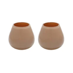 Waxinelichthouder Tasman XS Ø12,5 cm sand - set van 2