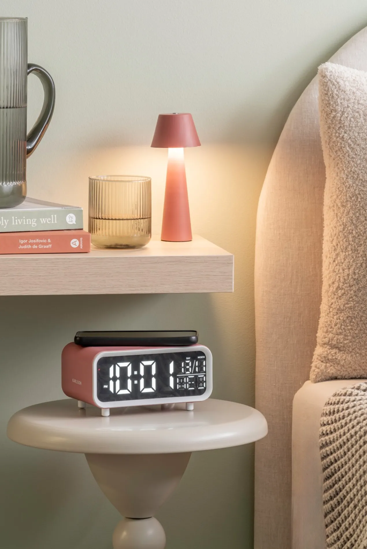 Wekker Chunky LED - Okergeel