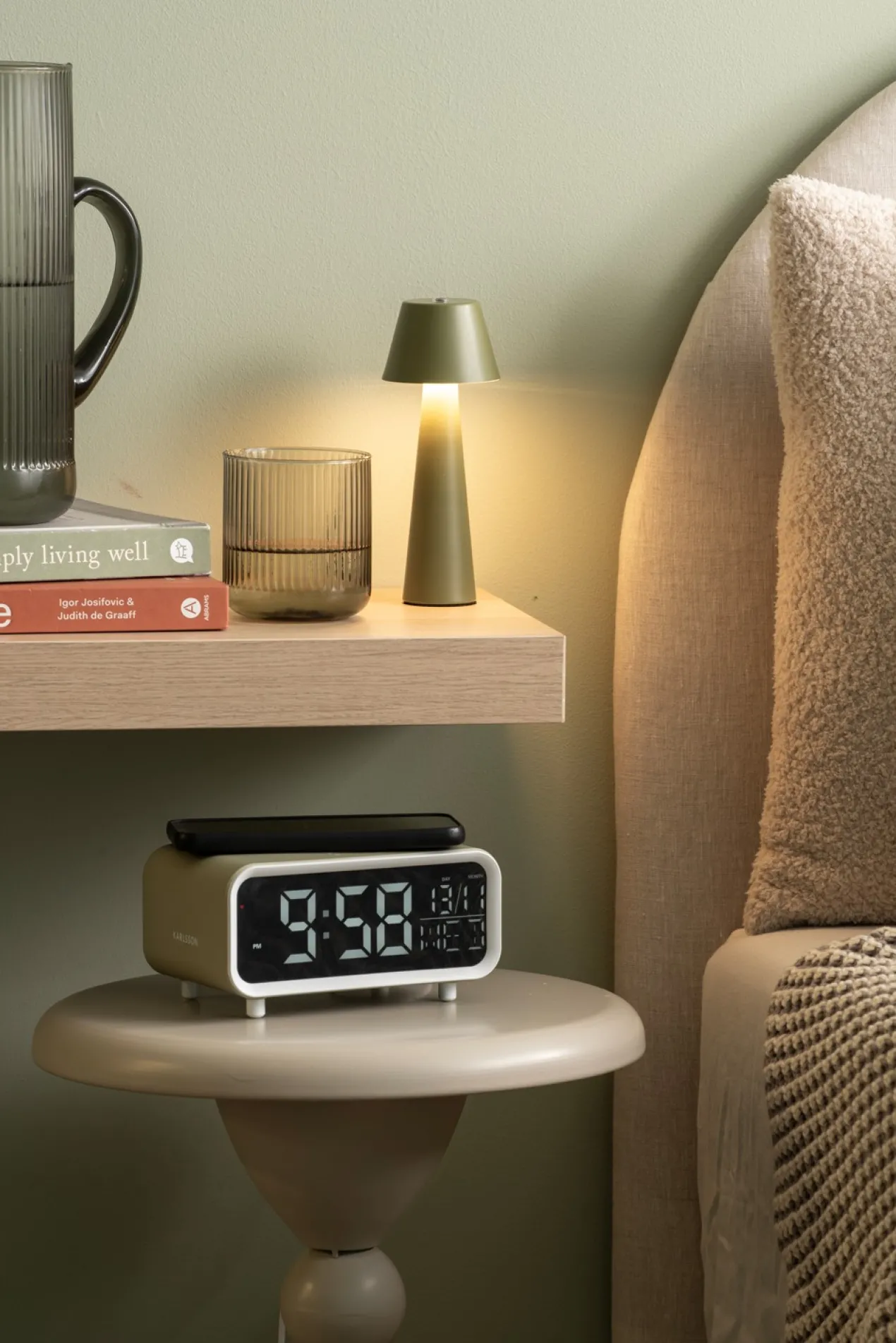 Wekker Chunky LED - Okergeel