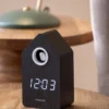 Wekker Cuckoo LED - Zwart hout