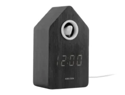 Wekker Cuckoo LED - Zwart hout