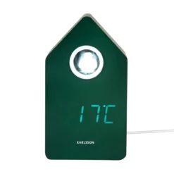 Wekker Koekoek LED Retro groen