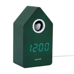 Wekker Koekoek LED Retro groen
