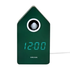 Wekker Koekoek LED Retro groen