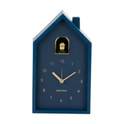 Wekker Modern Cuckoo Oro Donkerblauw