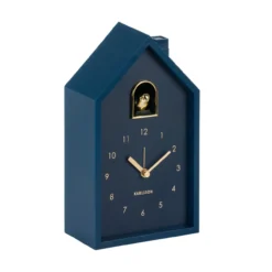 Wekker Modern Cuckoo Oro Donkerblauw