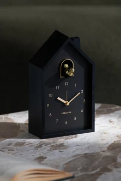 Wekker Modern Cuckoo Oro Zwart