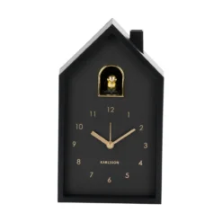 Wekker Modern Cuckoo Oro Zwart