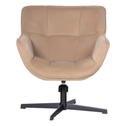 Wibo draaifauteuil mat velvet zand [fsc]