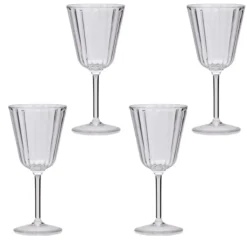 Wijnglas Crystal Line Acryl - set van 4