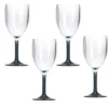 Wijnglas Goblet Smoke Acryl - set van 4