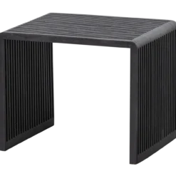 Willa bijzettafels recycled teak zwart - set van 2