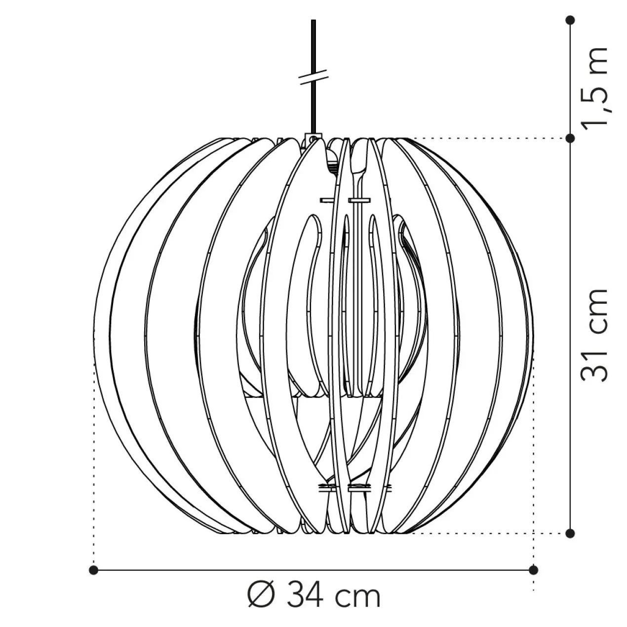 William Shakesphere - Naturel - Hanglamp