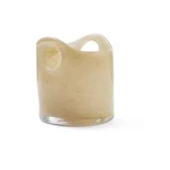 Windlicht Bruco glas beige