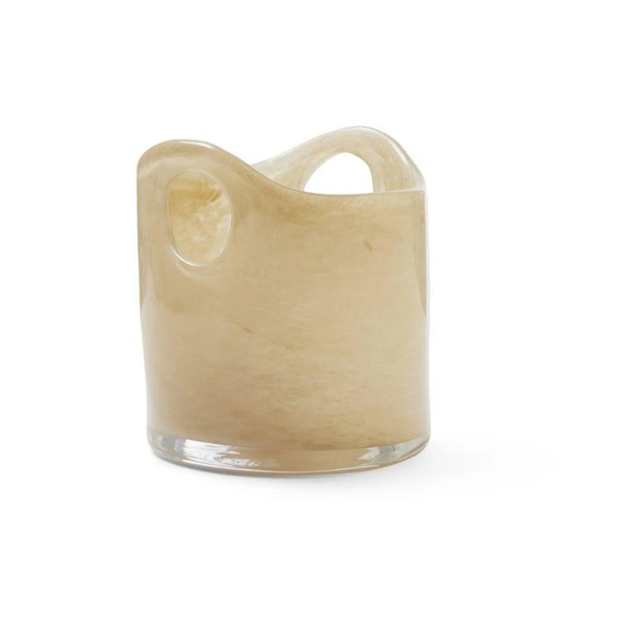 Windlicht Bruco glas beige
