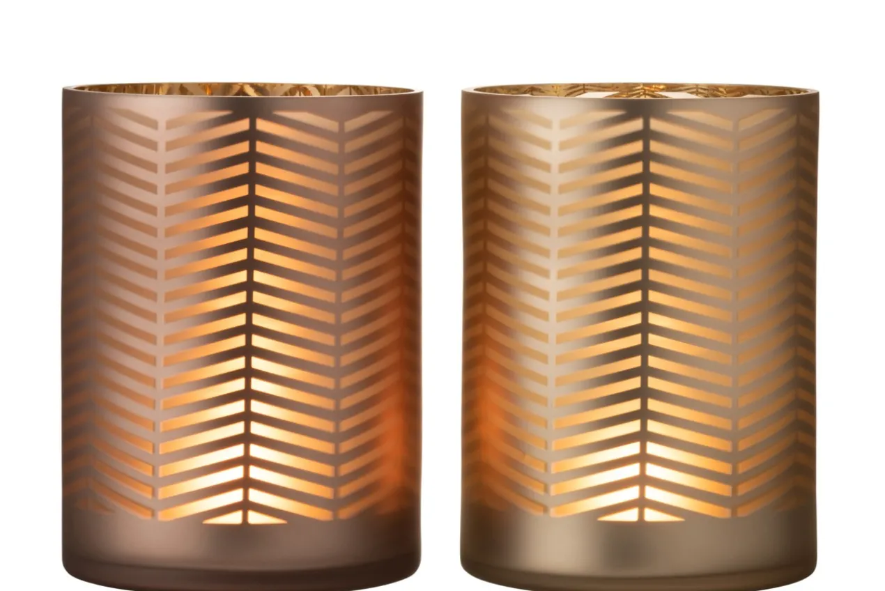 Windlicht ZigZag - set van 2 Windlicht ZigZag set van 2 stuks