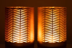 Windlicht ZigZag - set van 2 Windlicht ZigZag set van 2 stuks