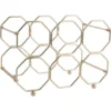 Wine rack Honeycomb foldable iron gold