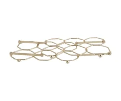 Wine rack Honeycomb foldable iron gold