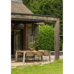 Wings tuinstoel wicker naturel - set van 2