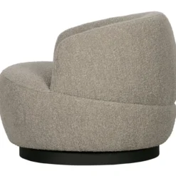 Woolly draaifauteuil boucle naturel melange