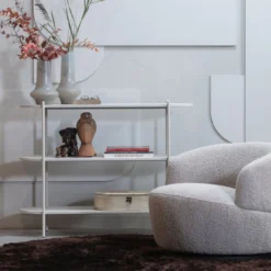 Woolly draaifauteuil boucle naturel melange