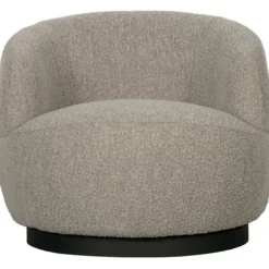 Woolly draaifauteuil boucle naturel melange