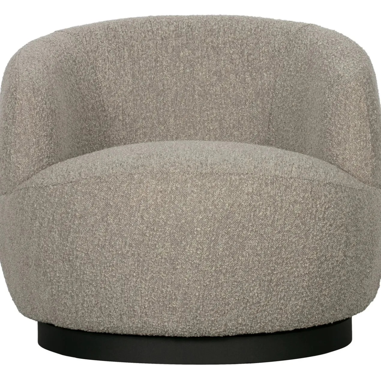 Woolly draaifauteuil boucle naturel melange
