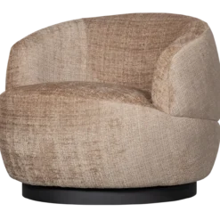 Woolly draaifauteuil chenille zand