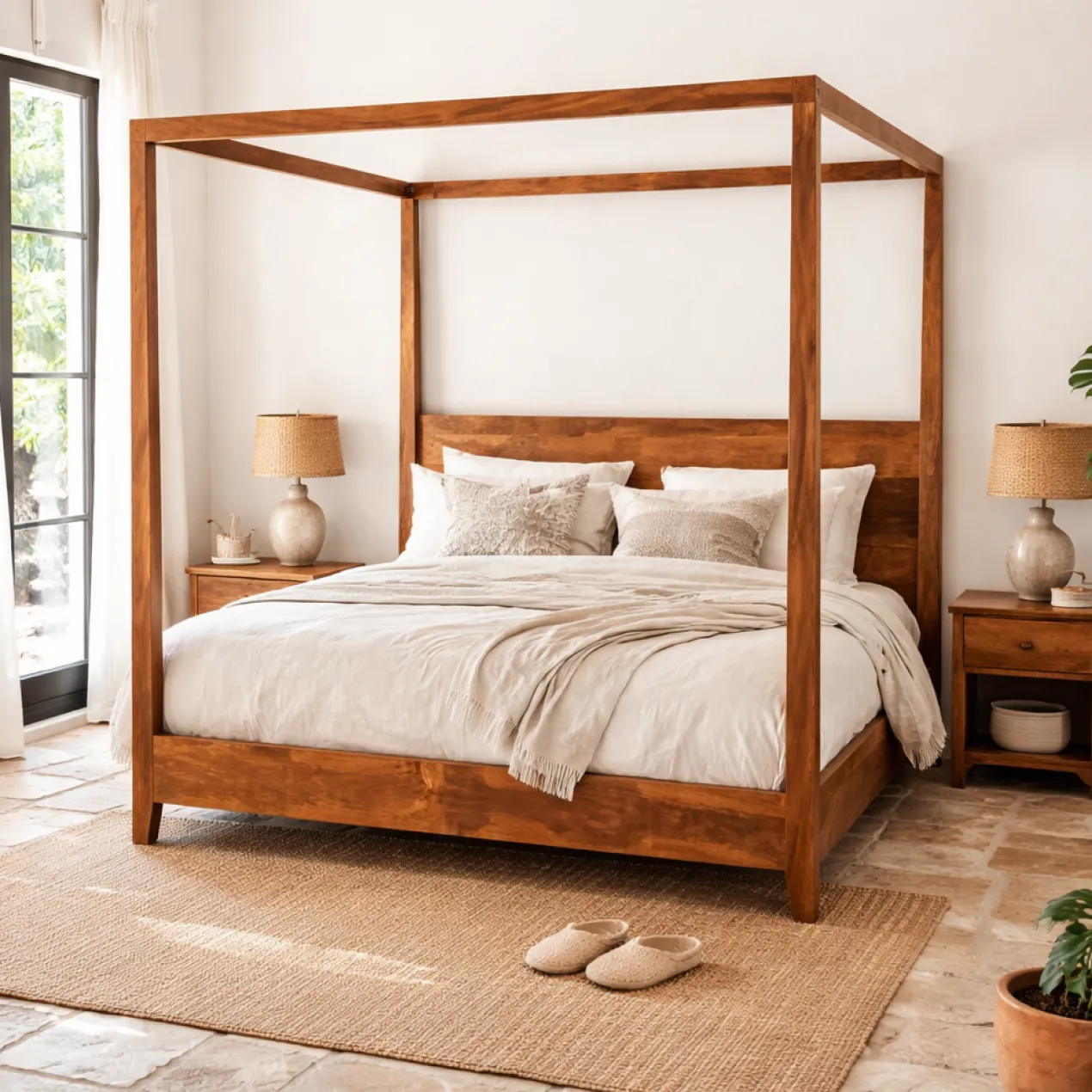 Wular - Mangohouten Hemelbed