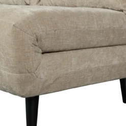Xem 1-persoons slaapbank velvet naturel