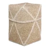XXL hoge offermand kraaltjes / schelpjes creme/wit