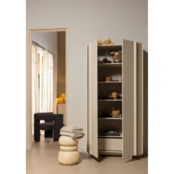 Yvo bijzettafel betonlook naturel