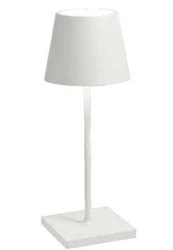 Zafferano oplaadbare tafellamp M wit