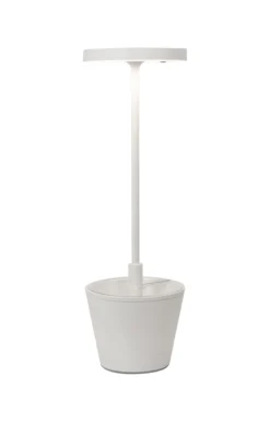 Zafferano oplaadbare tafellamp Reverso wit