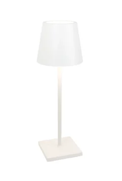 Zafferano oplaadbare tafellamp Desk L wit
