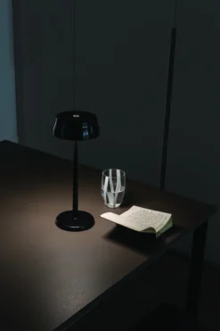 Zafferano oplaadbare tafellamp Sister Light wifi parel zwart