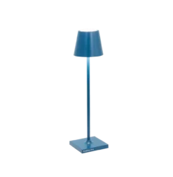 Zafferano oplaadbare tafellamp S Blauw