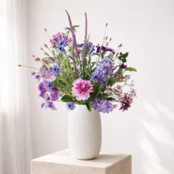 Zijden boeket Elin Violet