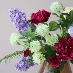 Zijden boeket Mabel Everleigh