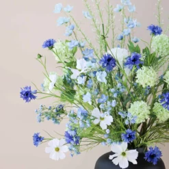 Zijden boeket Mira Azure
