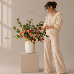 Zijden boeket Sunset Orange