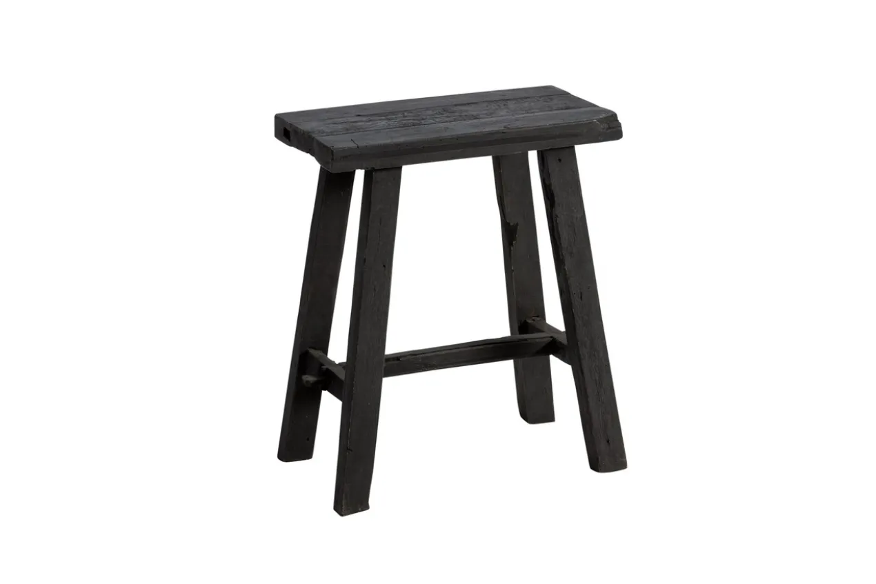 zit bankje oud teak naturel 40 cm