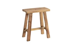 zit bankje oud teak naturel 40 cm